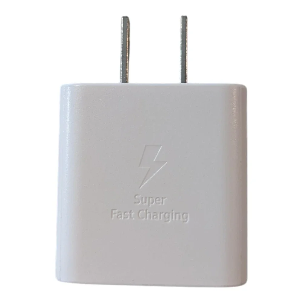 Nn7. Samsung 25W Super Fast Wall Charger‎ Adapter - White